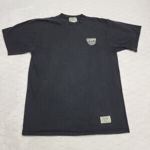 Vintage Sabian Cymbals T Shirt Roots Sporting Goods Men Large Black 90s Drummer